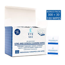 Load image into Gallery viewer, Lens Cleaning Wipes - 50, 200, 300 and Bonus Packs Available